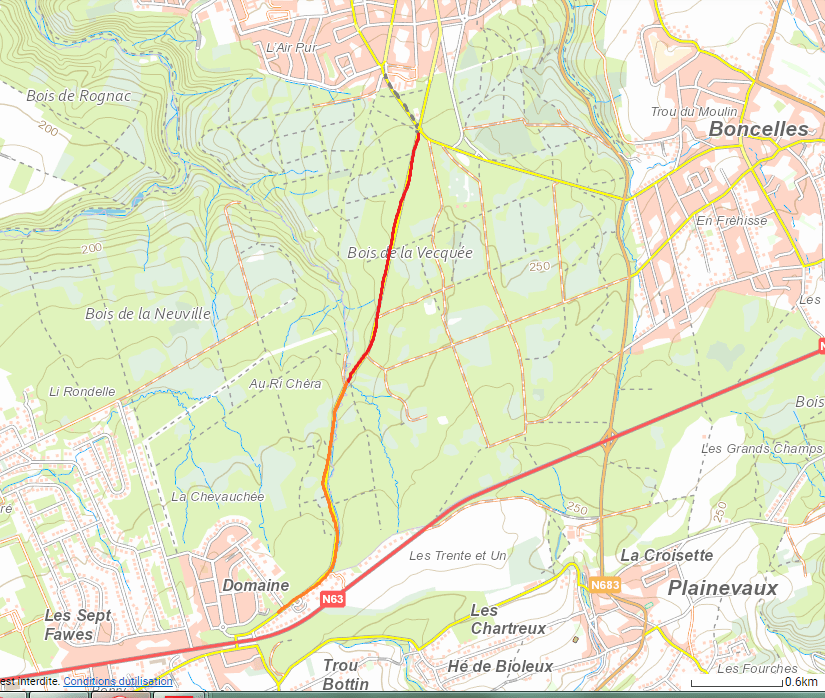 Voici le tracé de la future piste cyclable de Seraing/Neupré