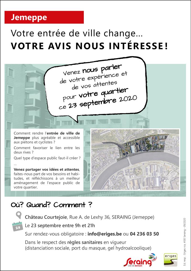 Votre entrée de ville change… votre avis nous intéresse!