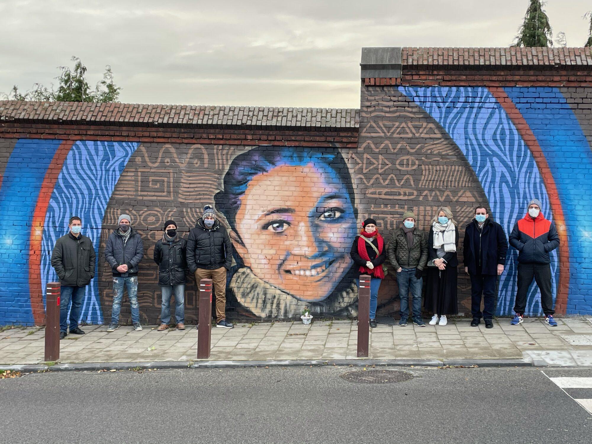 La fresque en hommage à Nadège Abbate inaugurée ce jeudi