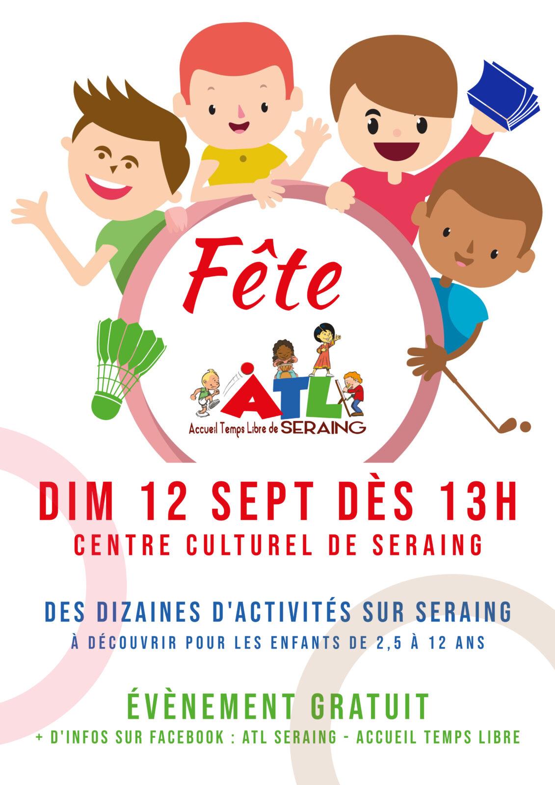 Rappel: la fête de l’ATL aura lieu ce dimanche 12 septembre!