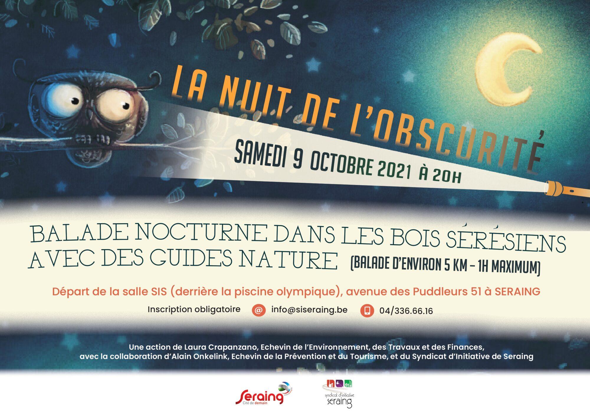 Participez à l’édition 2021 de « La nuit de l’obscurité » et baladez-vous dans les bois sérésiens !