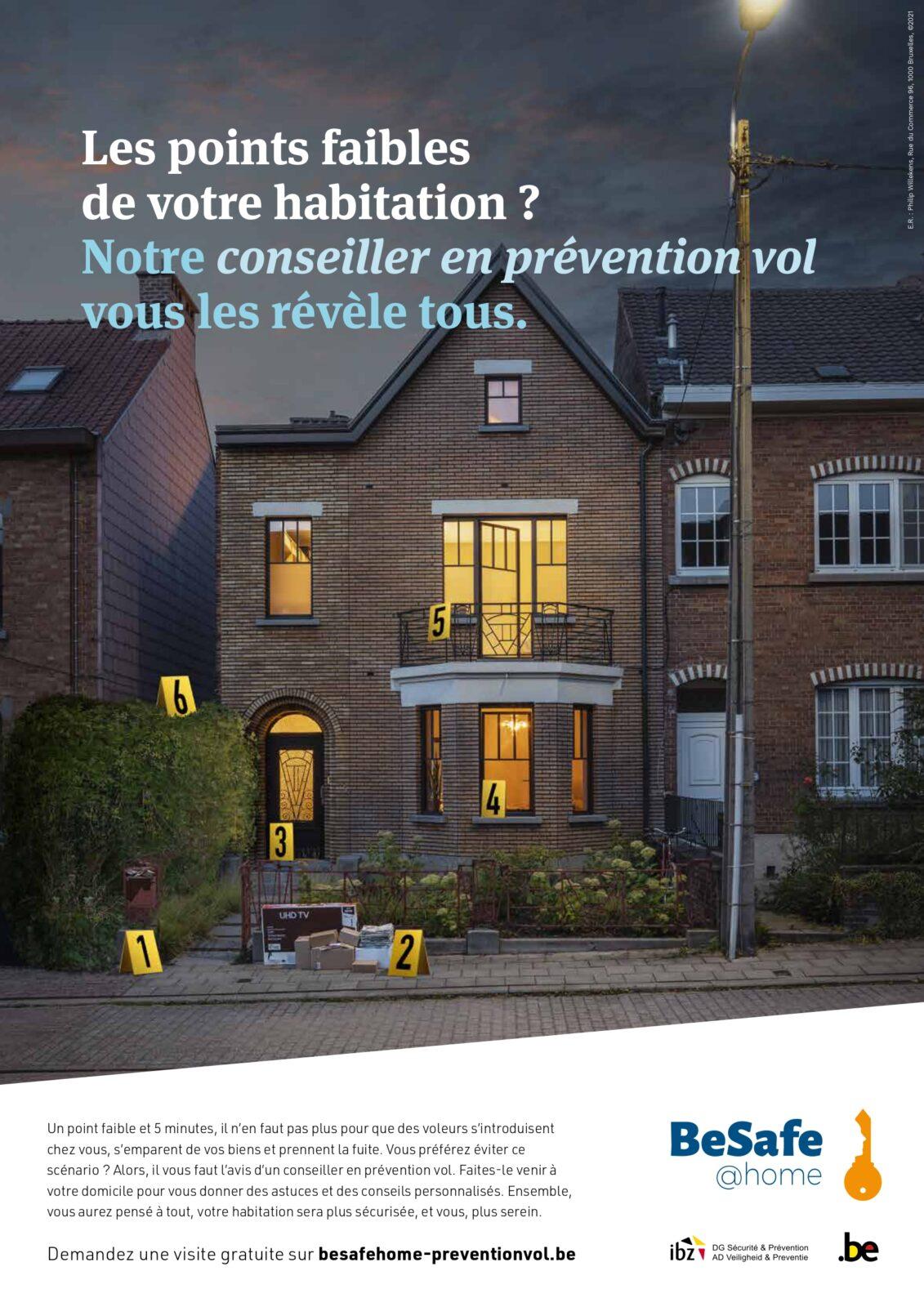 Campagne BeSafe@home: tout savoir pour éviter les vols