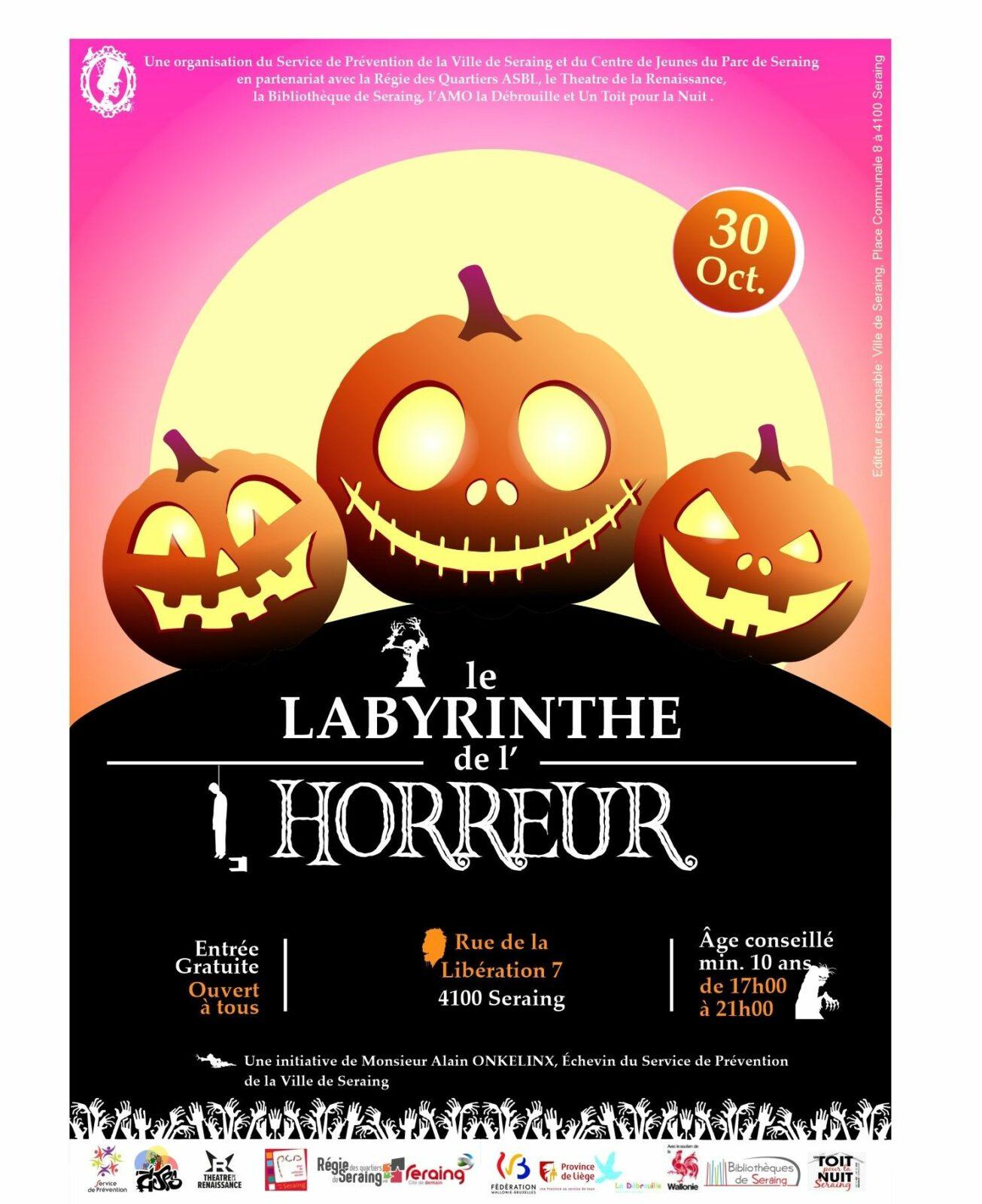 Le Labyrinthe de l’horreur fait son grand retour à Seraing !