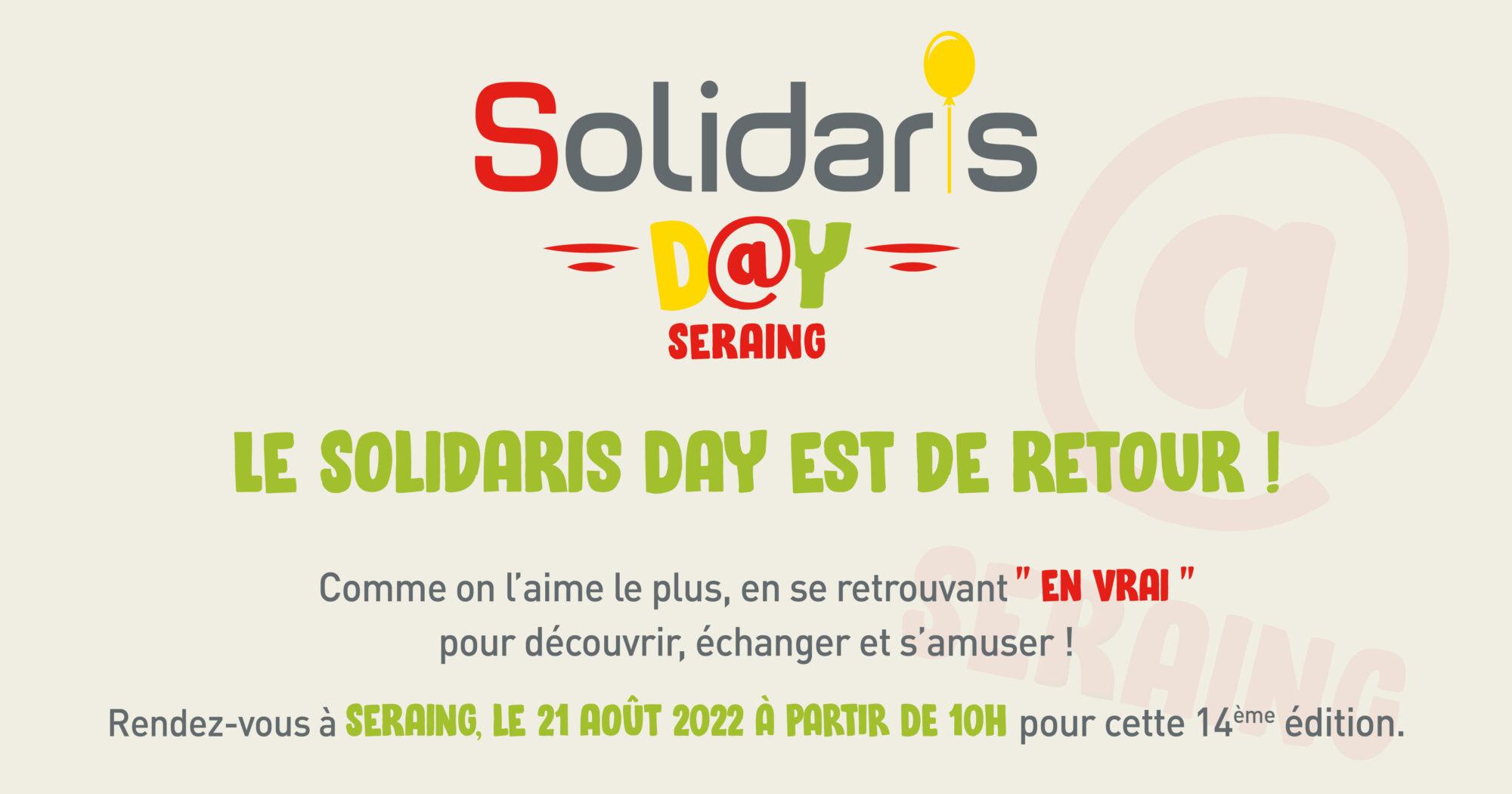 Participez au Solidaris Day le 21 août en plein cœur de Seraing