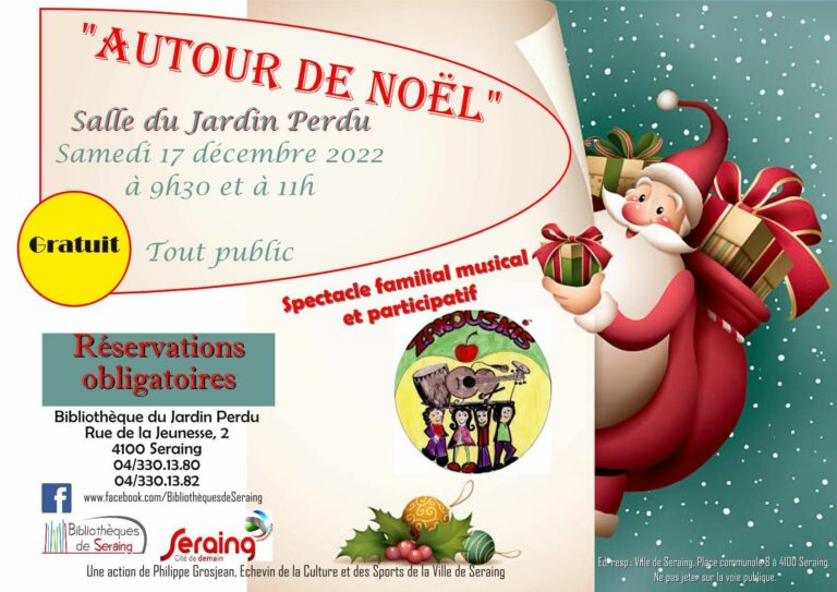 Participez au spectacle musical « Autour de Noël » le 17 décembre à la salle Guy Mathot