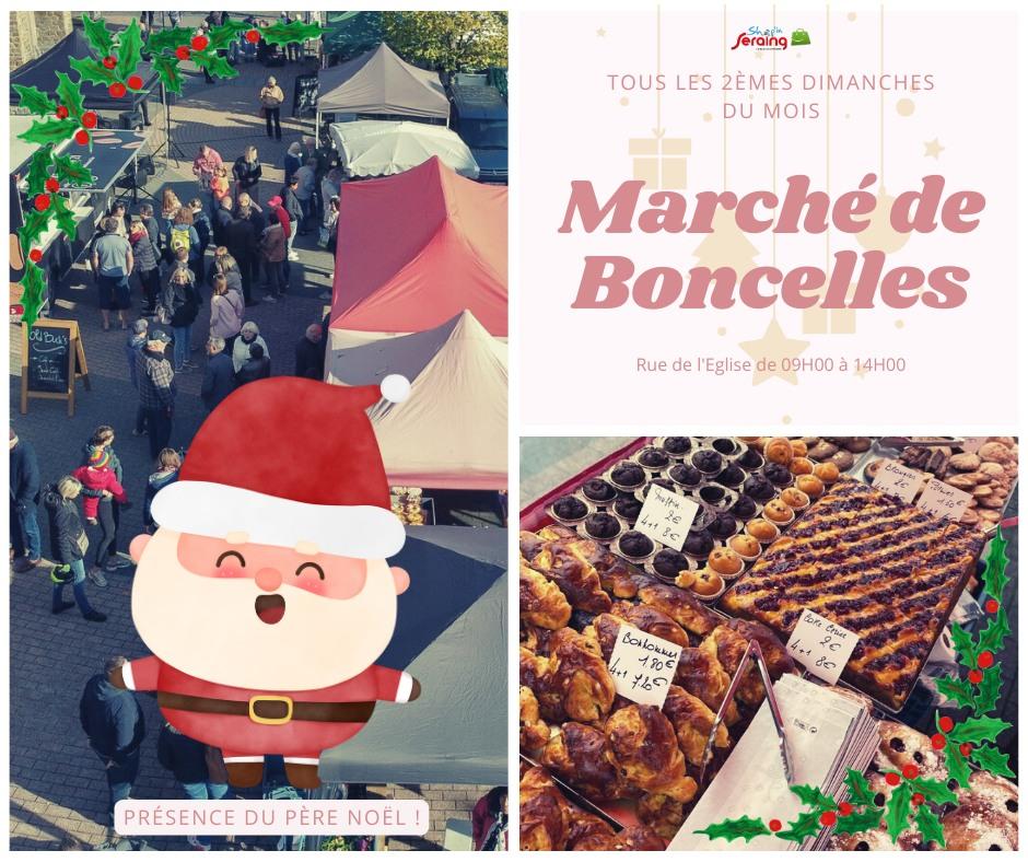 Rencontrez le Père Noël au marché de Boncelles de ce dimanche !