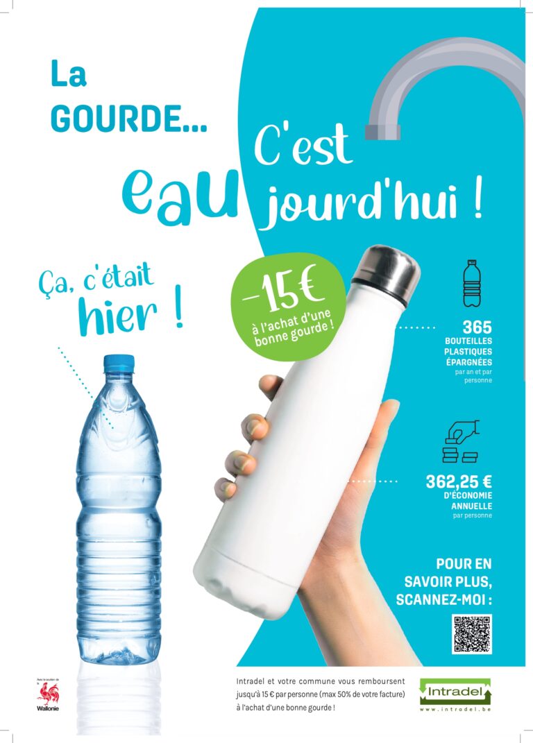 Campagne de sensibilisation: jamais sans ma gourde !