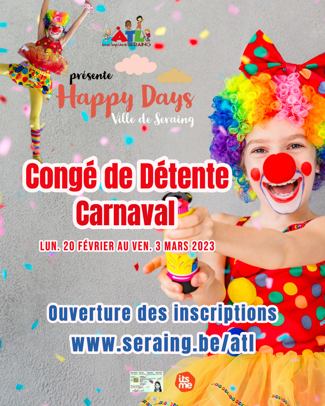 Happy Days de Détente/Carnaval de retour le 20 février : la priorité donnée aux Sérésiens !