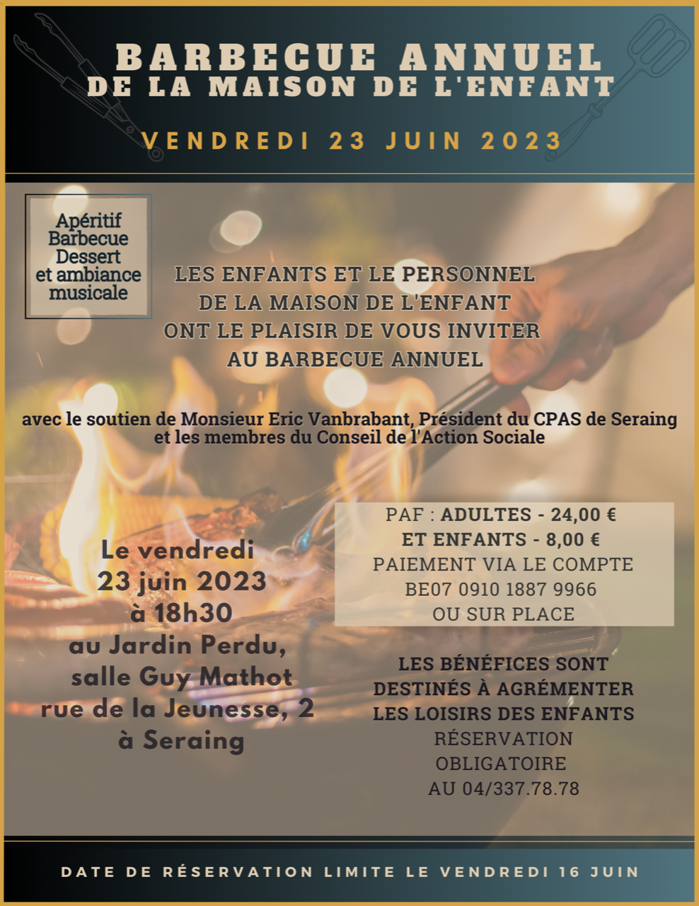 Participez au barbecue annuel de la Maison de l’Enfant le 23 juin