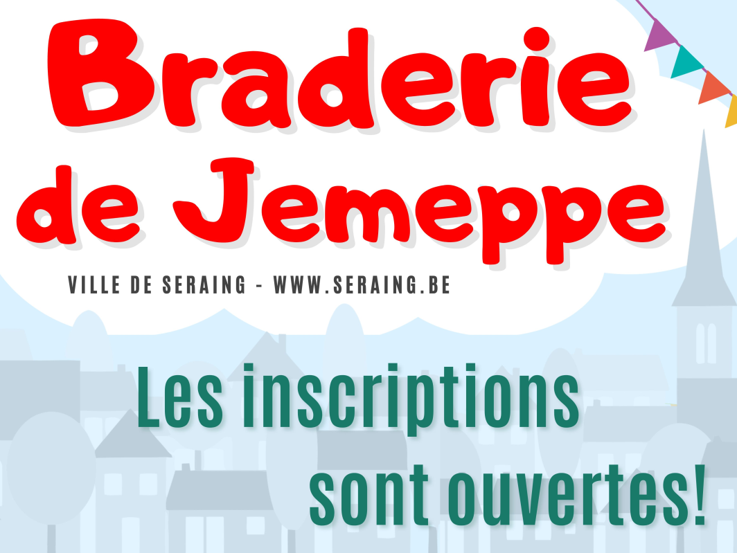 Braderie de Jemeppe: commerçant et/ou ambulant, inscrivez-vous !