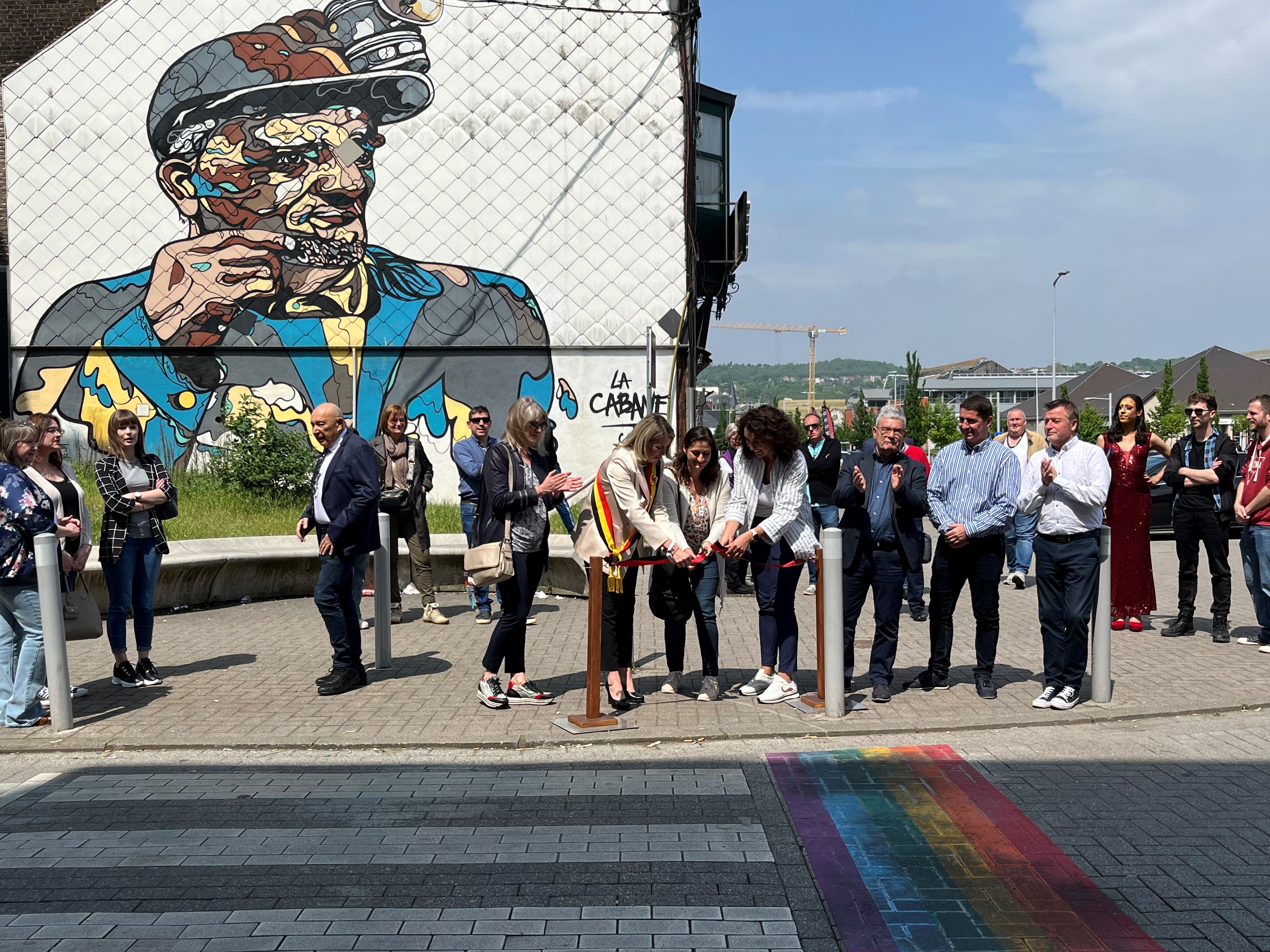 Les passages pour piétons arc-en-ciel inaugurés ce lundi