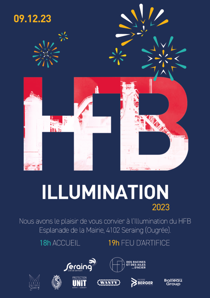 Assistez à l'illumination du HFB le 9 décembre ! • Ville de Seraing