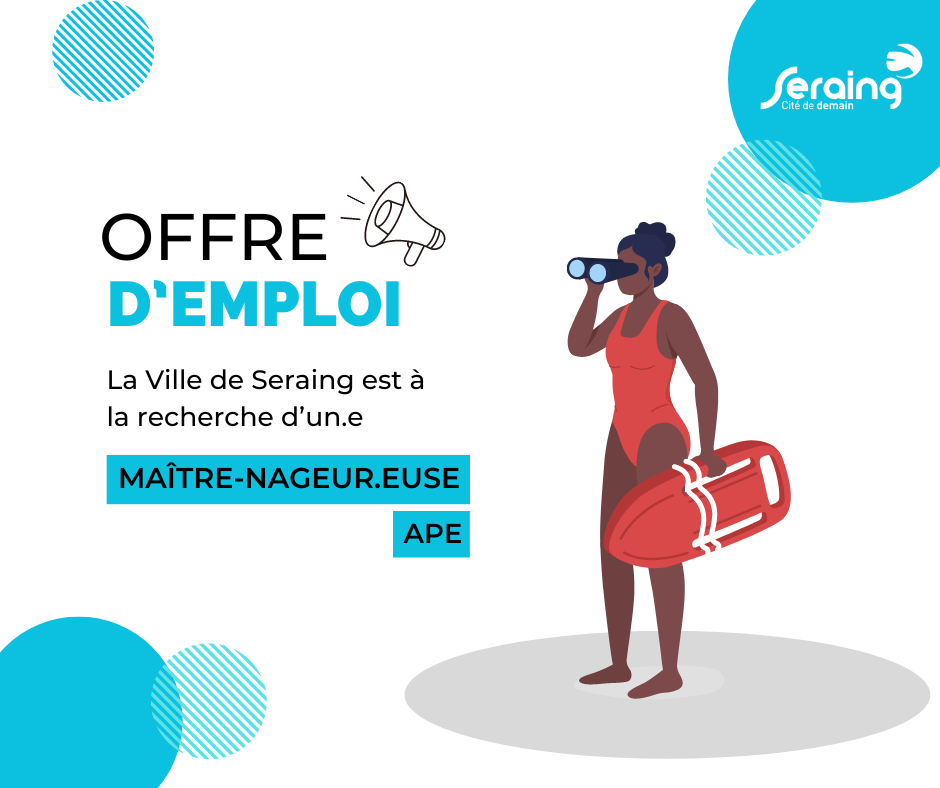 Offre d’emploi: Seraing recherche un maître-nageur(se)