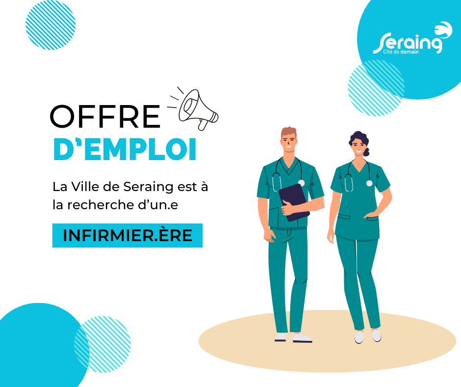 Offre d’emploi: Seraing recherche un(e) infirmier(ère) APE