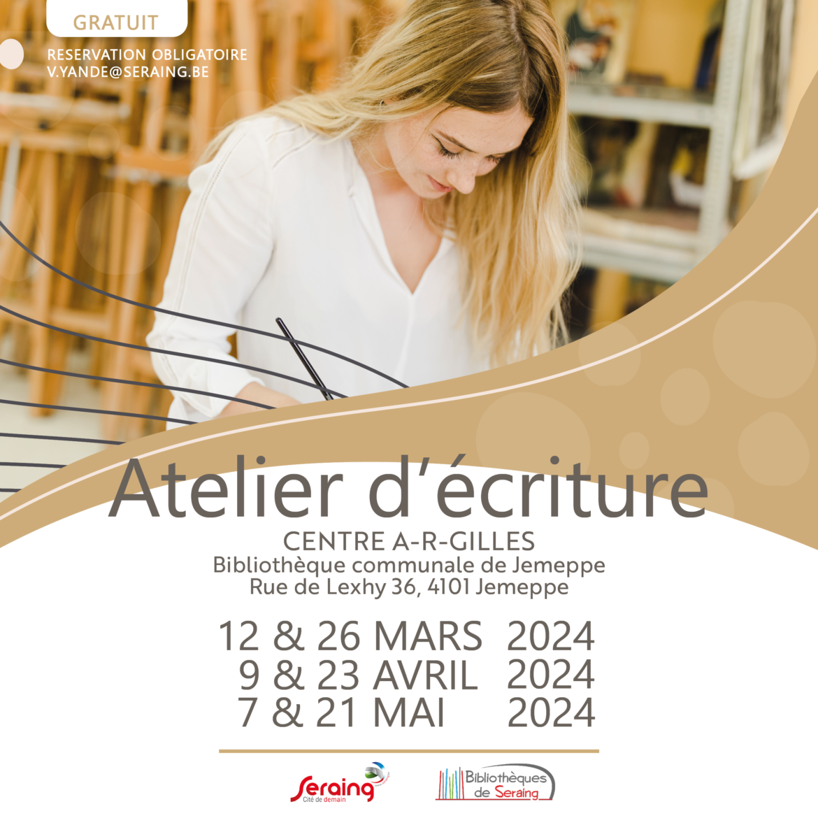 Participez aux ateliers d’écriture des bibliothèques !