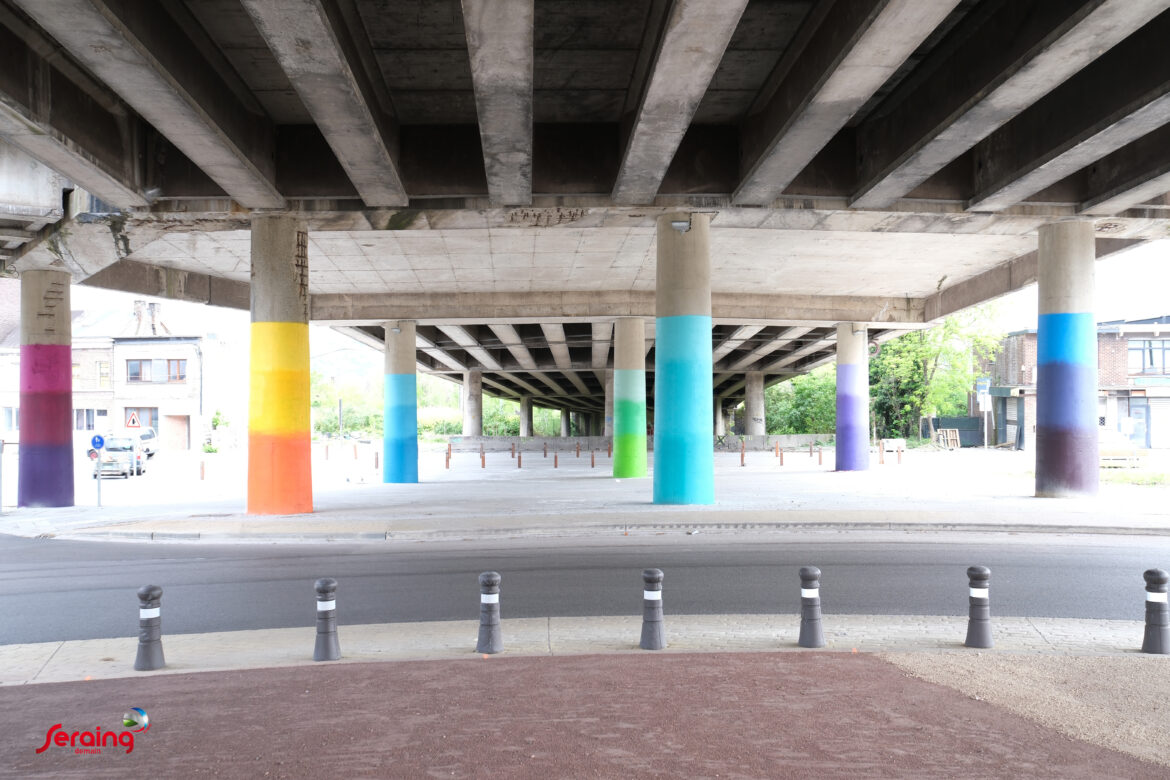 Des couleurs vives pour le nouveau boulevard urbain d’Ougrée
