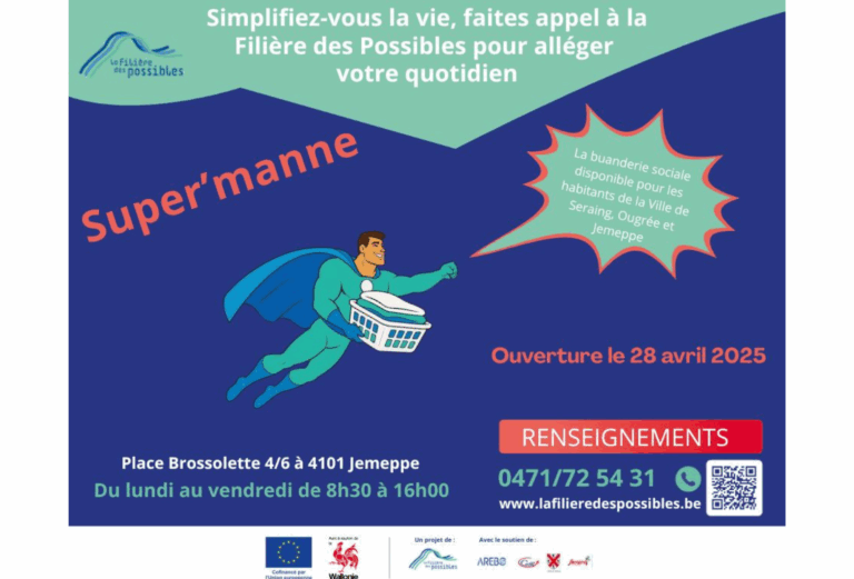 Seraing ouvre une buanderie sociale !