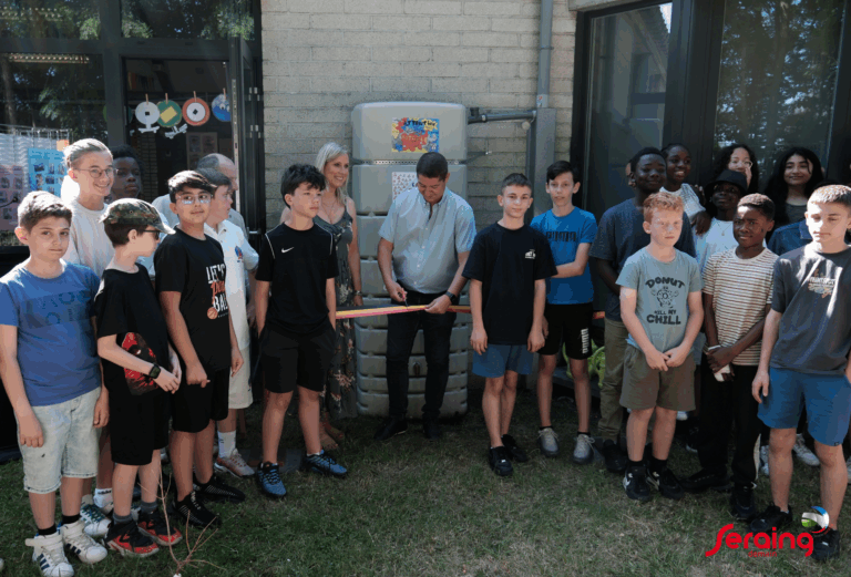 Inauguration d’une citerne à eau à l’école de la Jeunesse