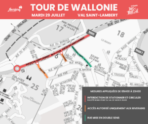 Arrivée du Tour de Wallonie à Seraing : découvrez les mesures de circulation pour le jour J