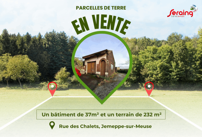 Seraing vend des terrains: les enchères débutent