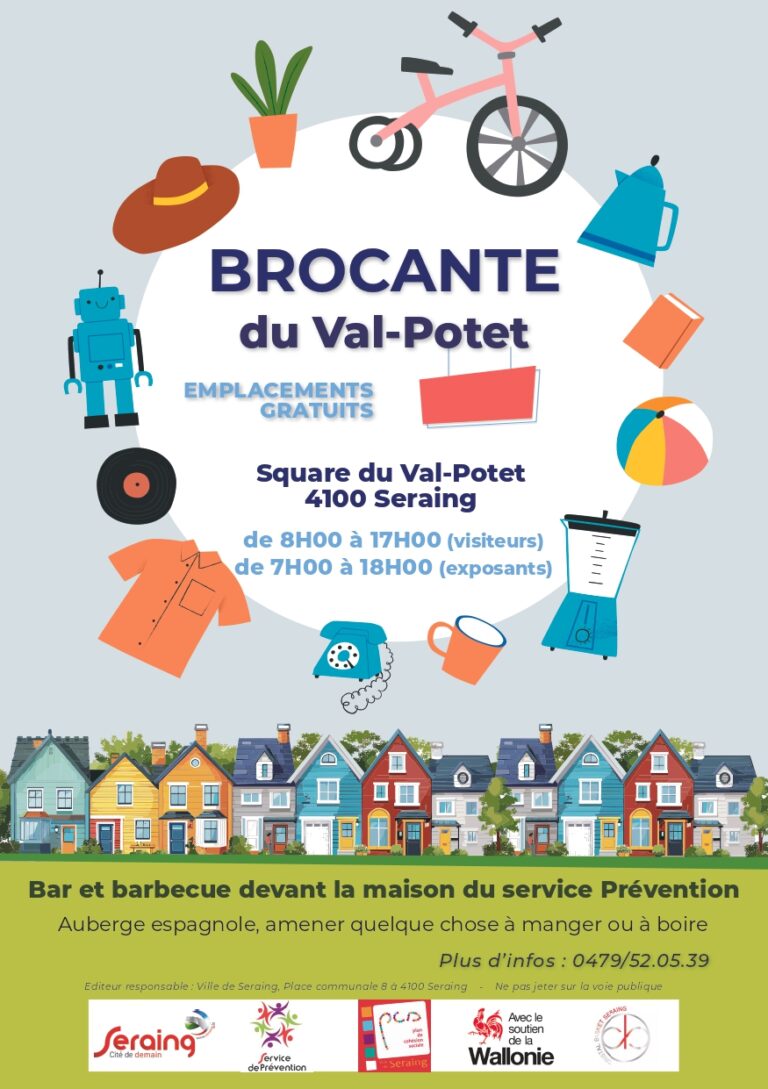 Participez à la brocante du Val Potet !