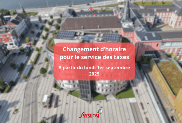 Changement d’horaire pour le service des taxes