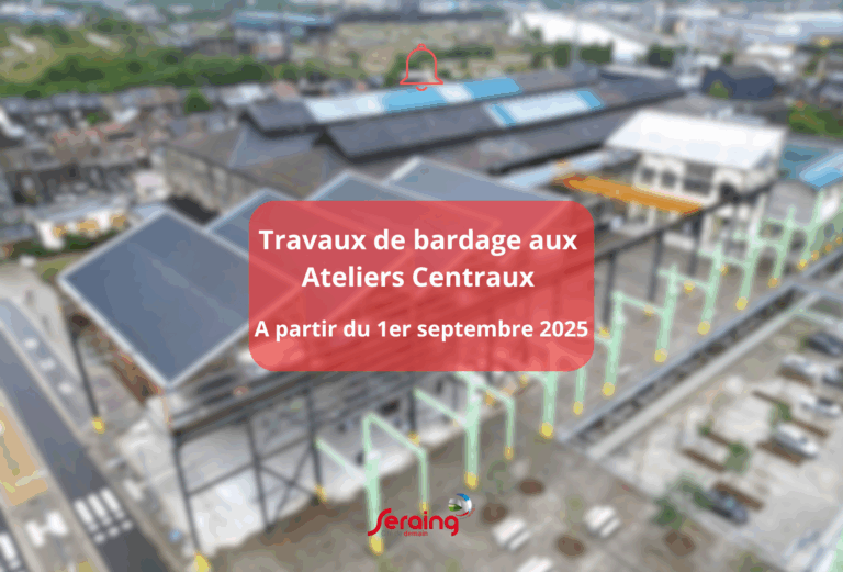 Travaux aux Ateliers Centraux dès le 1er septembre