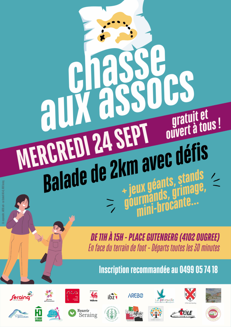 Assistez à la chasse aux associations d’Ougrée le 24 septembre
