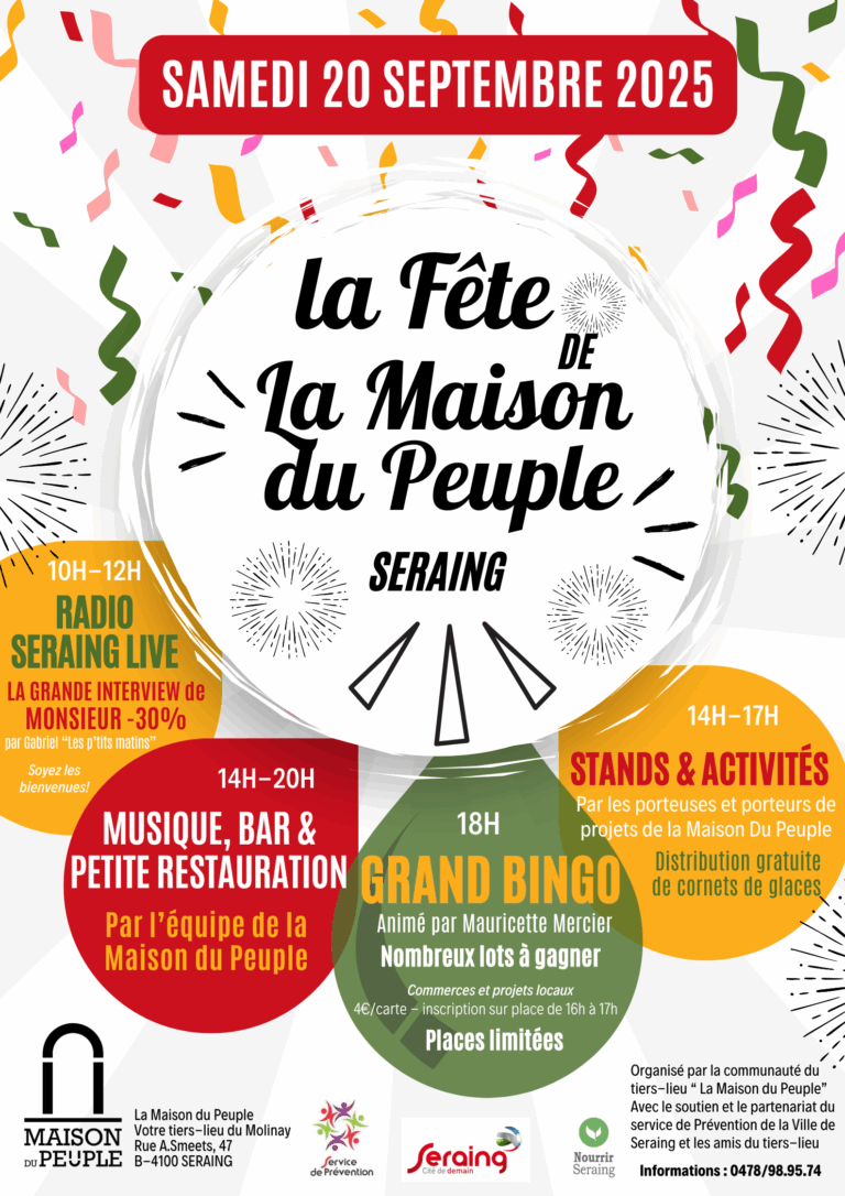 La Maison du Peuple vous invite à sa fête !