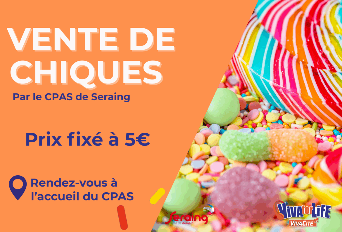 Défi Viva for Life: le CPAS vend des chiques