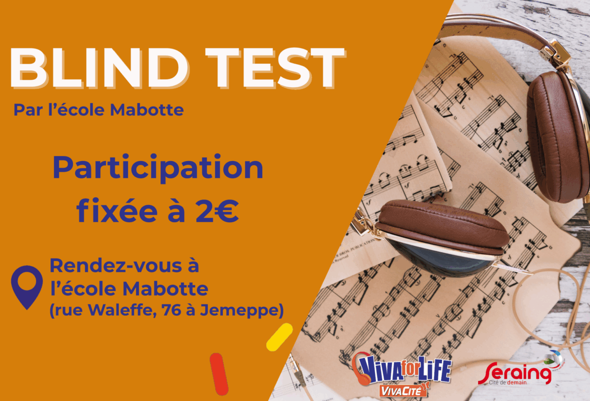 Défi Viva for Life: participez au Blind Test de l’école Mabotte !