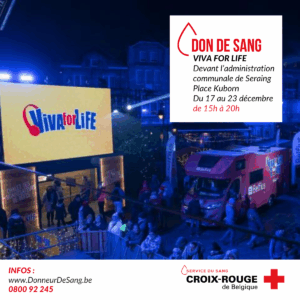 Un car de don de sang présent toute la semaine à Viva for Life