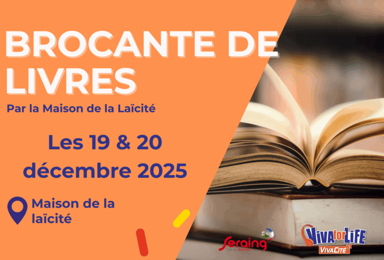 Défi Viva for Life: des livres pour la bonne cause à la Maison de la Laïcité