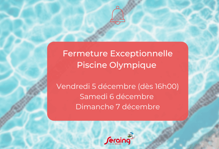 Fermeture exceptionnelle de la Piscine Olympique : compétition « District »