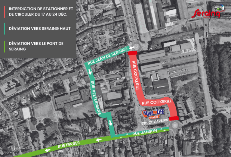 Viva for Life: fermeture temporaire de la rue Cockerill