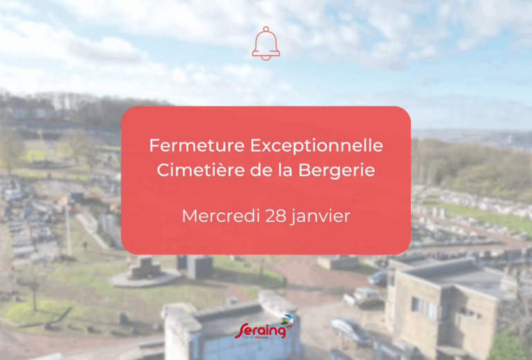 Fermeture du cimetière de la Bergerie le 28 janvier