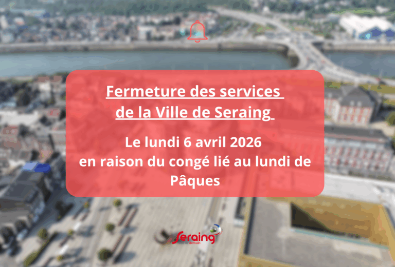 Lundi de Pâques: fermeture des services de la Ville