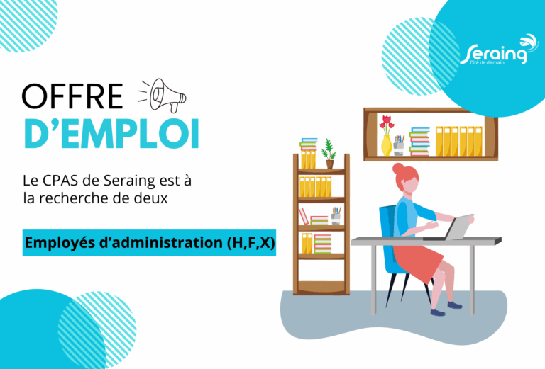 Offre d’emploi : le CPAS recherche 2 employés d&rsquo;administration (H, F, X)