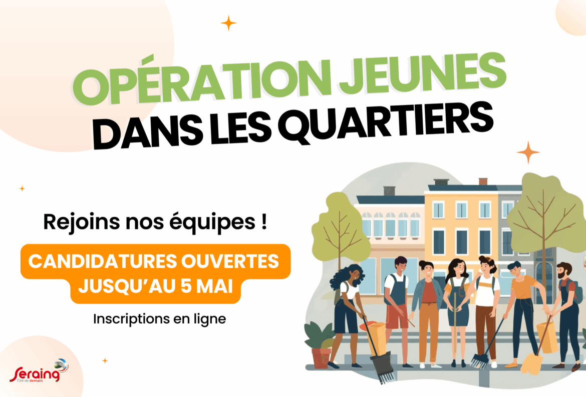 Les opérations « Jeunes dans les quartiers » et « Été solidaire » reviennent en 2026: déposez votre candidature !