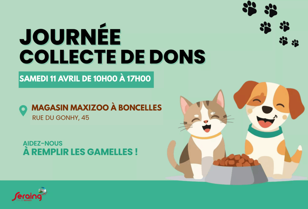 Nouvelle collecte de dons pour les animaux ce 11 avril à Boncelles