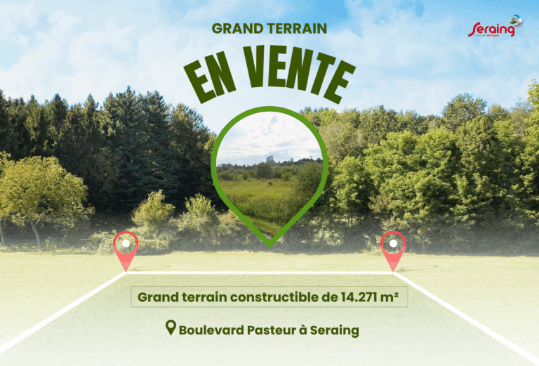 Seraing vend un terrain sur le Boulevard Pasteur au prix de 960.000€