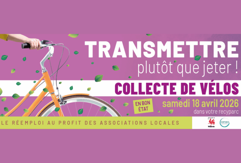 La collecte de vélos de retour le 18 avril dans tous les recyparcs de Seraing