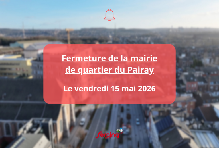 Fermeture de la mairie de quartier du Pairay le 15 mai