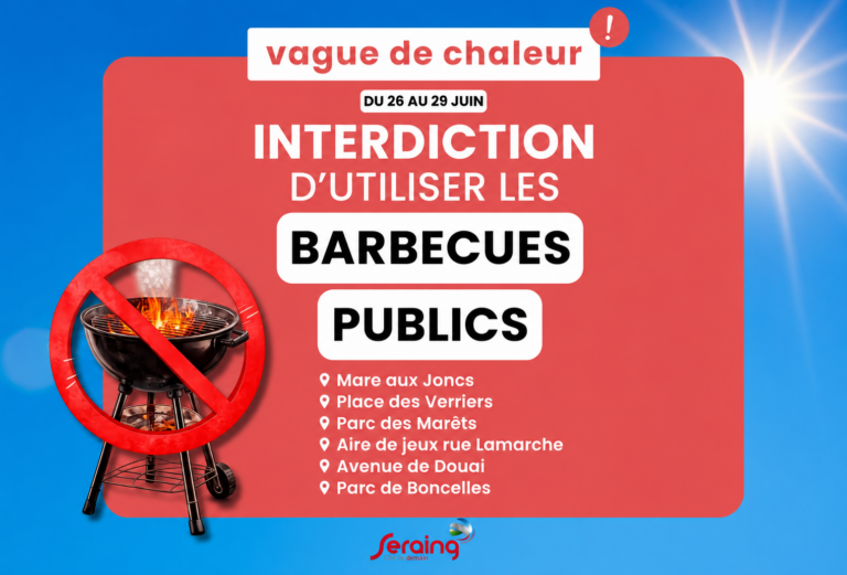Canicule: interdiction temporaire des barbecues publics à Seraing