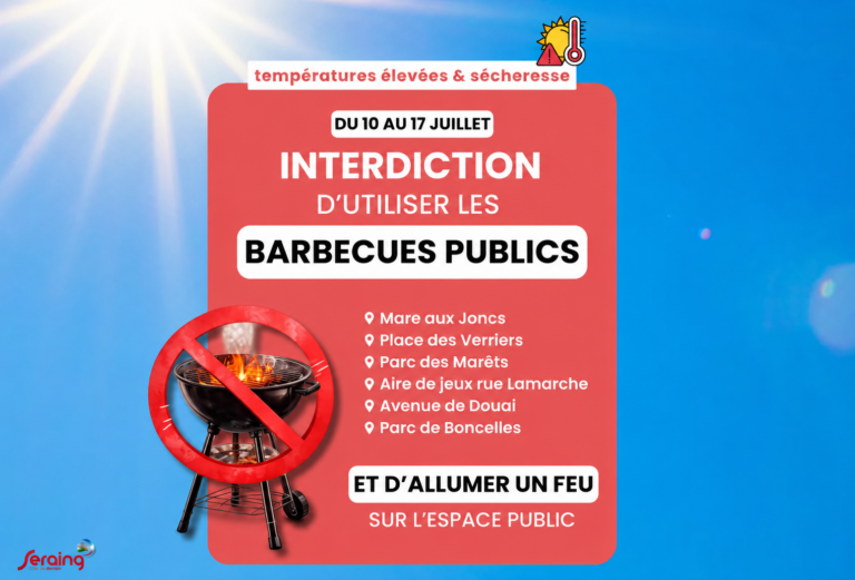 Interdiction temporaire des barbecues et des feux du 10 au 17 juillet