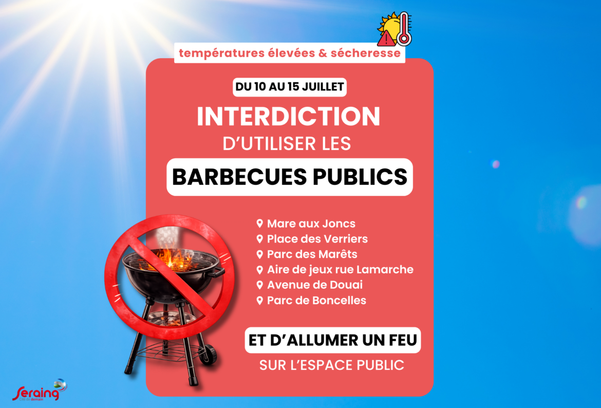 Interdiction temporaire des barbecues et des feux du 10 au 15 juillet