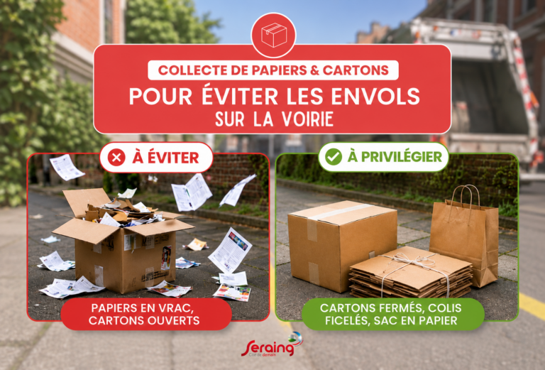 « Déchets » en carton: rappel pour préserver la propreté !