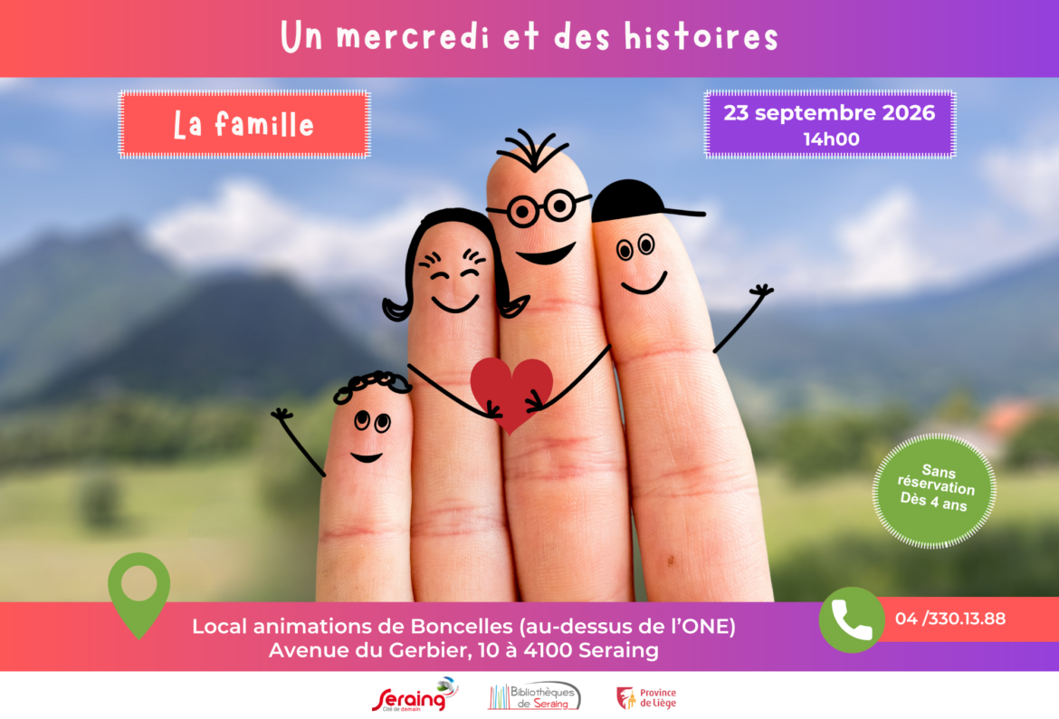 Participez à « Un mercredi et des histoires » sur le thème de la famille !