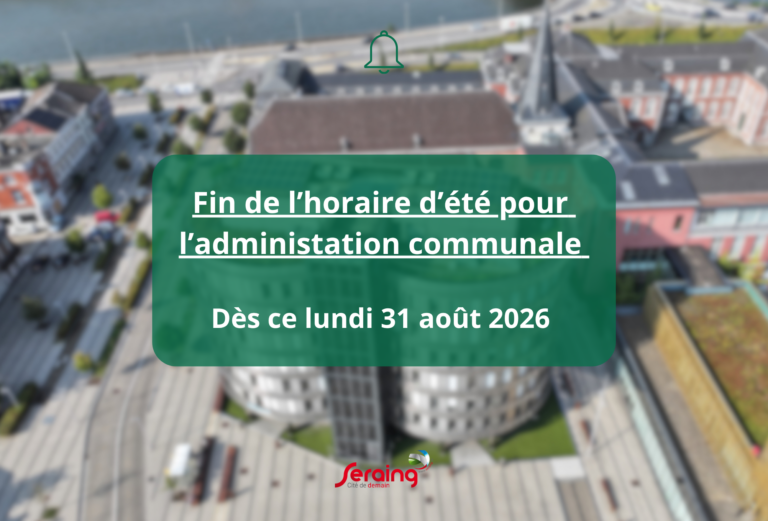 Fin de l’horaire d’été pour l’administration communale