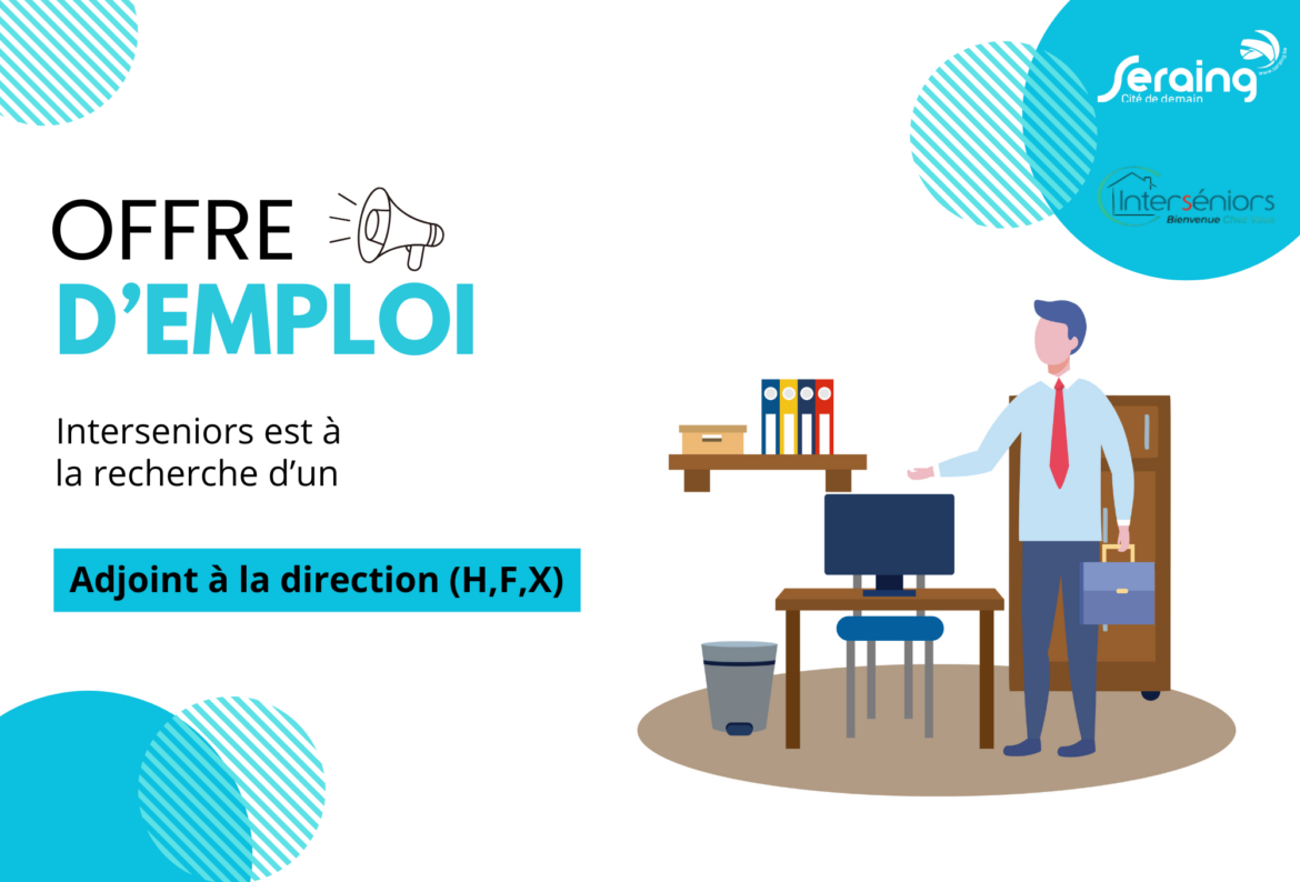Offre d’emploi: Interseniors recherche un adjoint à la direction de résidence (H/F/X)